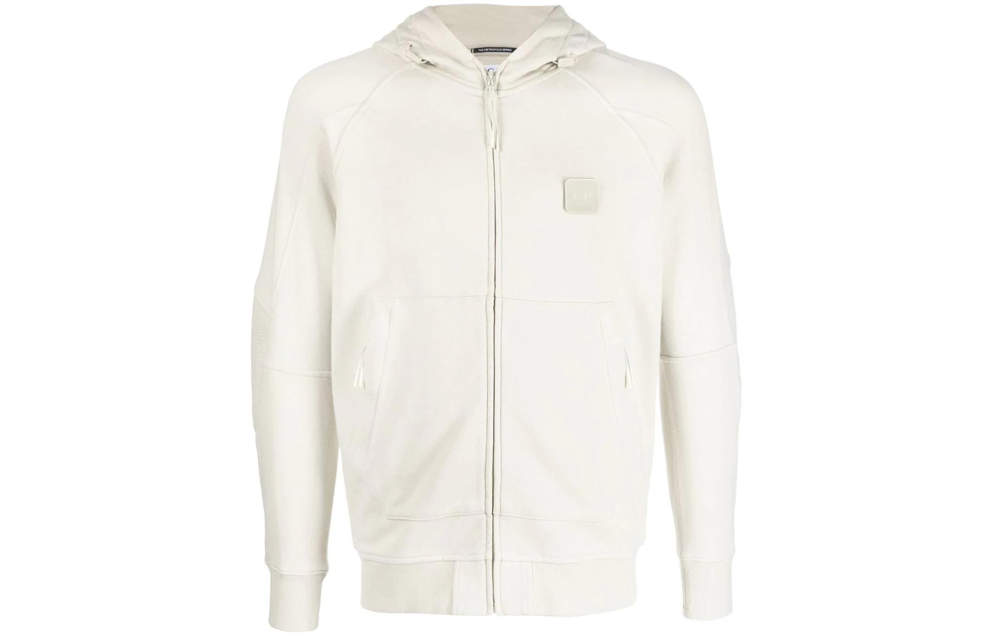 C.P. Company FW22 Solid Logo Patch Zip Hoodie Jacket . 13CMSS007A005086W118