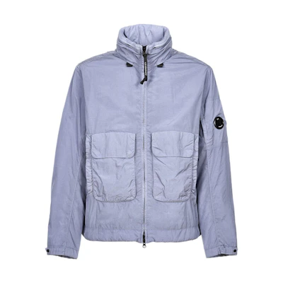 C.P. Company FW22 Solid Pocket High Neck Zip Jacket Lake Blue ( Fall Edition) 13CMOW191A005904M843