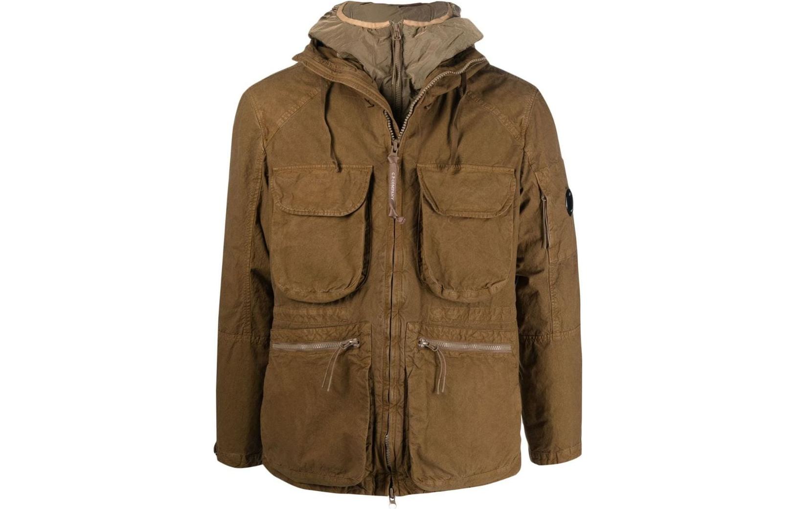 C.P. Company FW22 Solid Pocket Hooded Jacket Mens 13CMOW092A006237G318