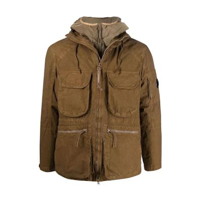 C.P. Company FW22 Solid Pocket Hooded Jacket Mens 13CMOW092A006237G318