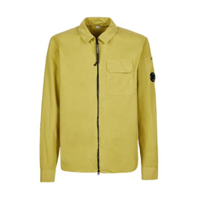 C.P. Company FW22 Solid Pocket Long Sleeve Jacket Men Gold Palm 13CMSH158A002824G249