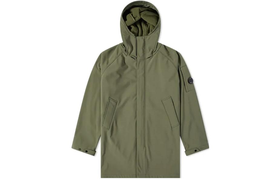 C.P. Company FW22 Solid Softshell Jacket Green 11CMOW105A-006097A-665