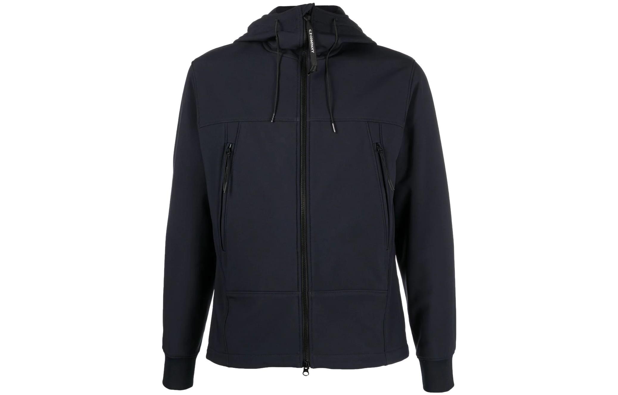 C.P. Company FW22 Solid Zip-Up Hoodie Jacket Navy Blue 13CMOW002A006097A888