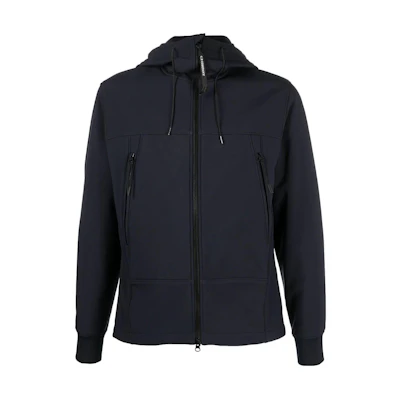 C.P. Company FW22 Solid Zip-Up Hoodie Jacket Navy Blue 13CMOW002A006097A888