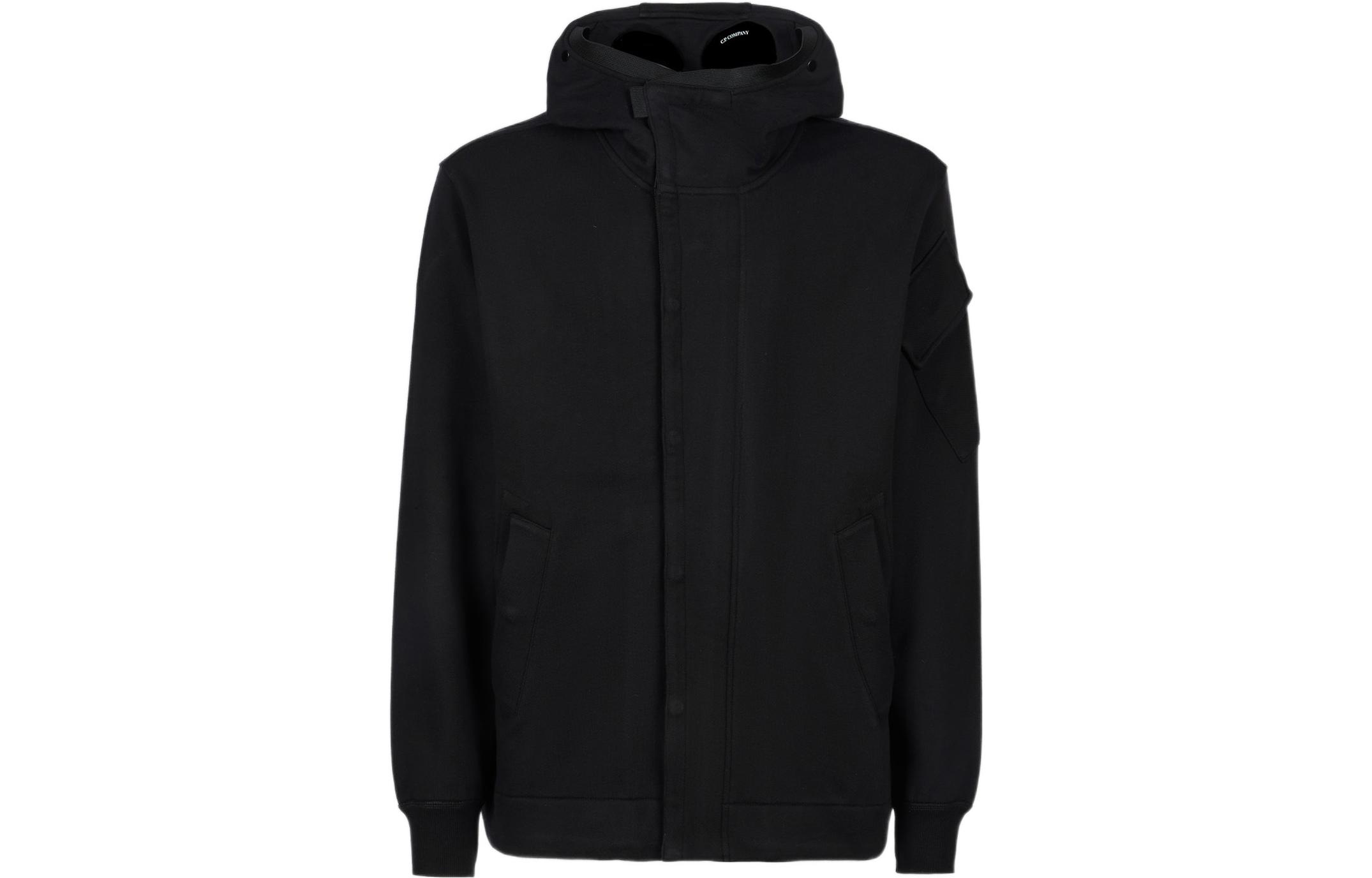 C.P. Company FW22 Solid Zip Hoodie Jacket with Goggles 13CMSS055A005086W999