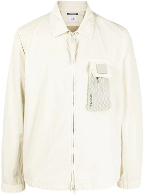 C.P. Company FW22 Jaket Baju Logo Patch Putih Lelaki 13CMOS129A005991G118 Buy C.P. Company FW22 Jaket Baju Logo Patch Putih Lelaki 13CMOS129A005991G118