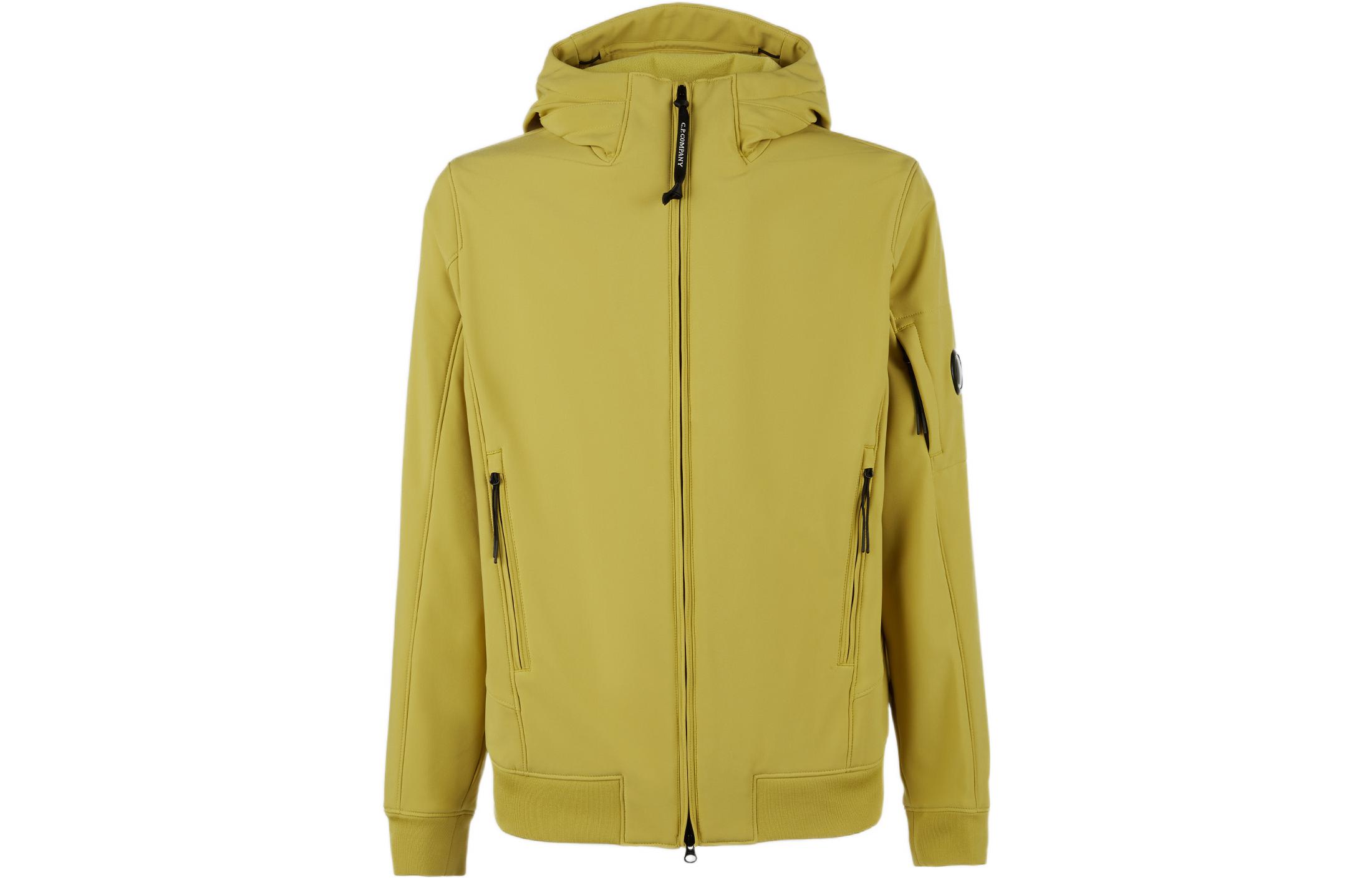C.P. Company FW22 Yellow Hoodie Full-Zip Jacket 13CMOW003A006097A249