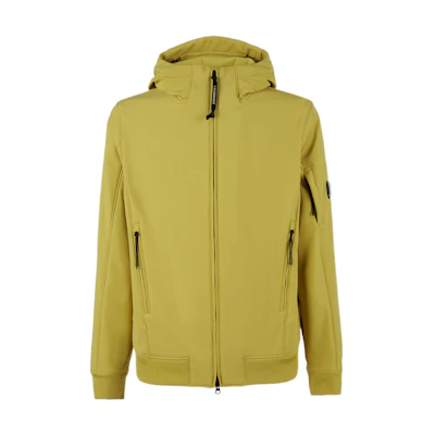 C.P. Company FW22 Yellow Hoodie Full-Zip Jacket 13CMOW003A006097A249