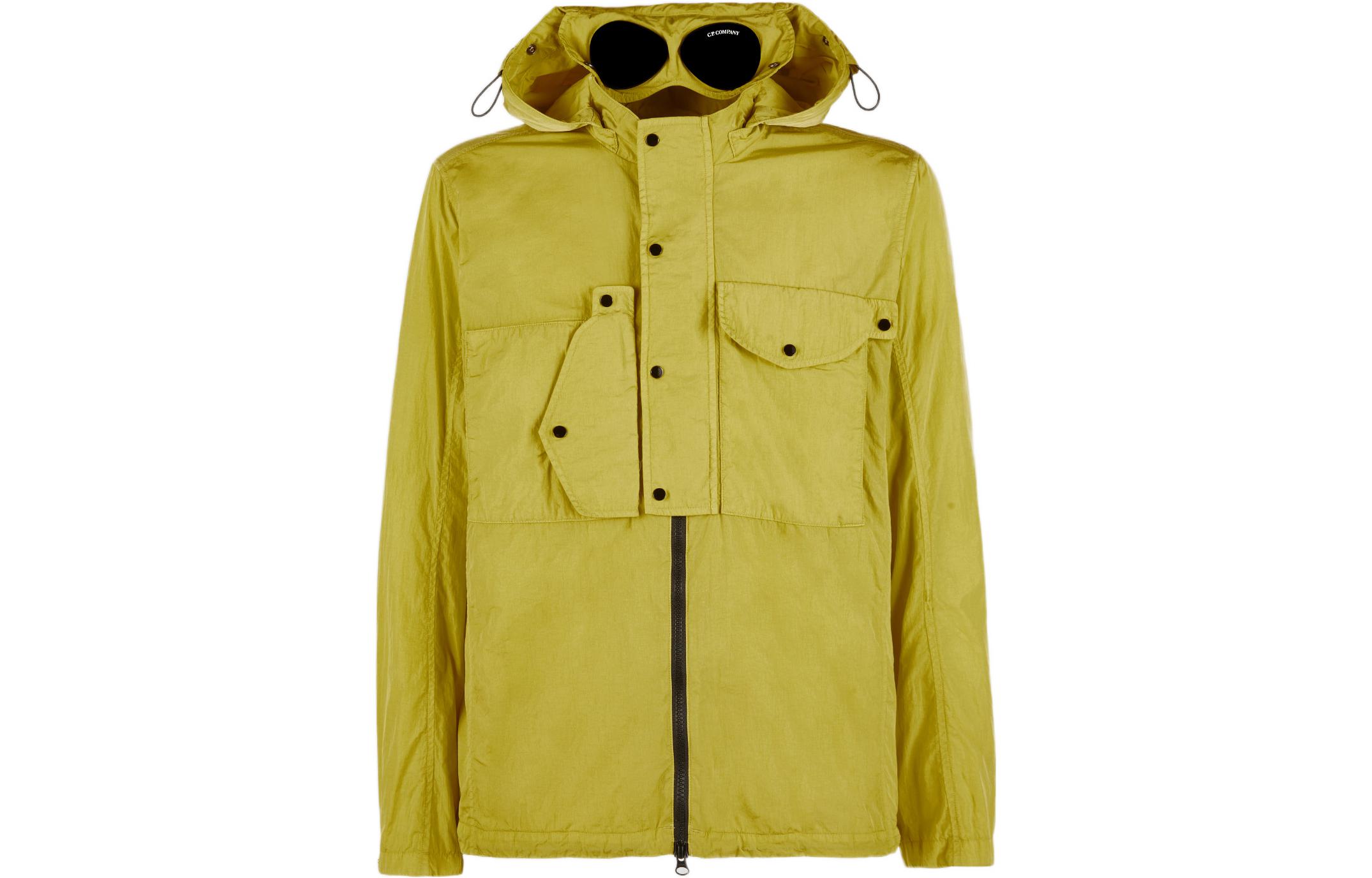 C.P. Company FW22 Yellow Multi-Pocket Hoodie Jacket 13CMOS050A005904G249