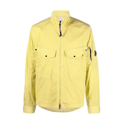 C.P. Company FW22 Yellow Zip-Up Pocket High-Collar Jacket for Men 13CMOS047A005904G-249