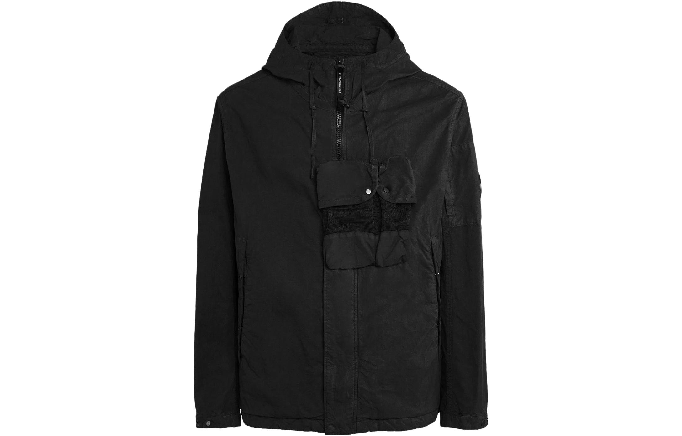 C.P. Company FW23 Ba-Tic Lens Detail Hooded Jacket Black 15CMOW150A006237M999