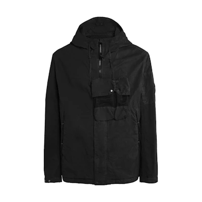 C.P. Company FW23 Ba-Tic Lens Detail Hooded Jacket Black 15CMOW150A006237M999