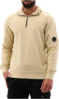 C.P. Company FW23 Beige Half-Zip Pullover Sweatshirt MSS035A-002246G-317 C.P. Company FW23 Beige Half-Zip Pullover Sweatshirt MSS035A-002246G-317