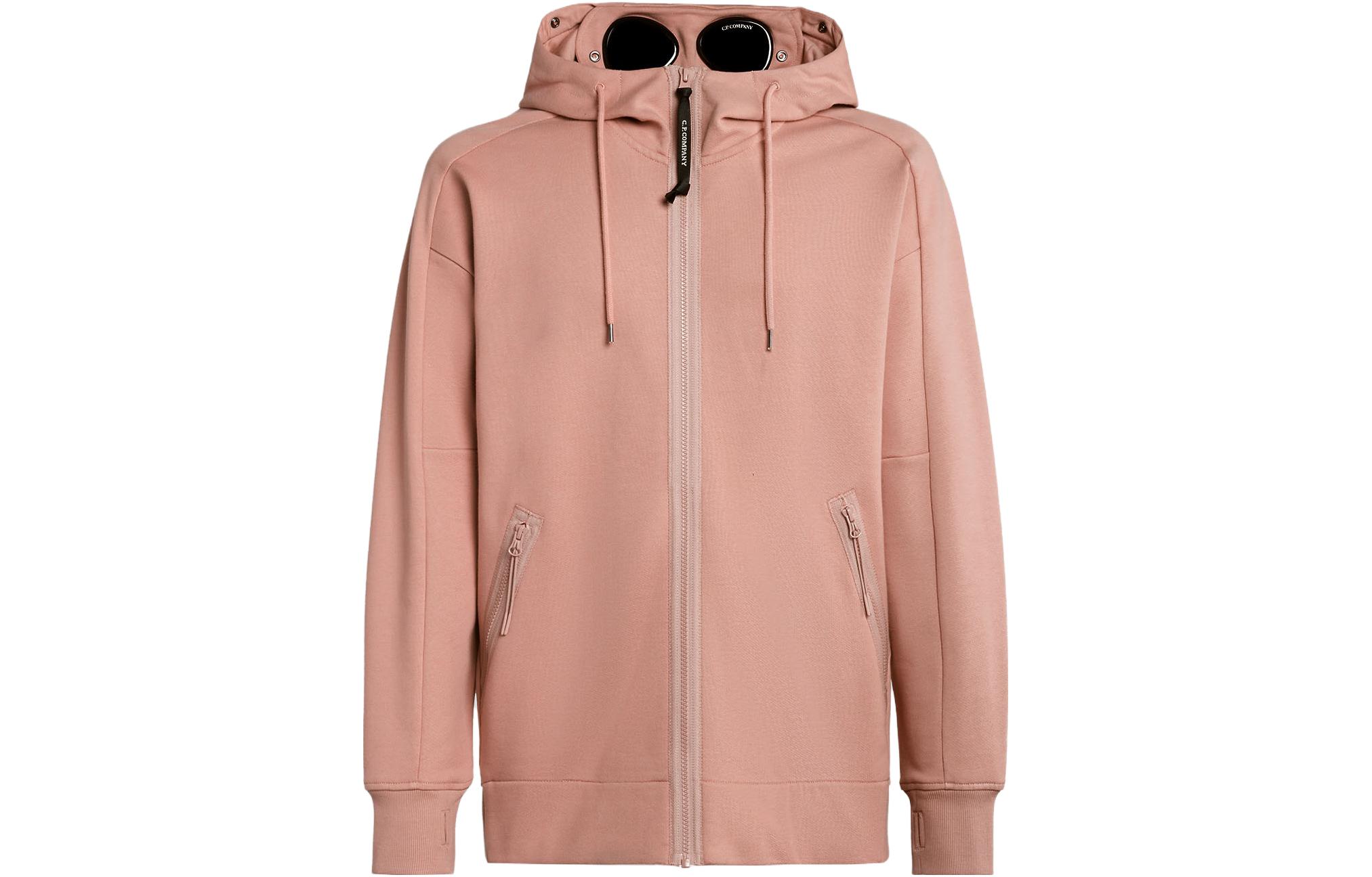 C.P. Company FW23 Classic Goggles Fleece Hoodie Cedarwood Pink () 15CMSS082A005086W476