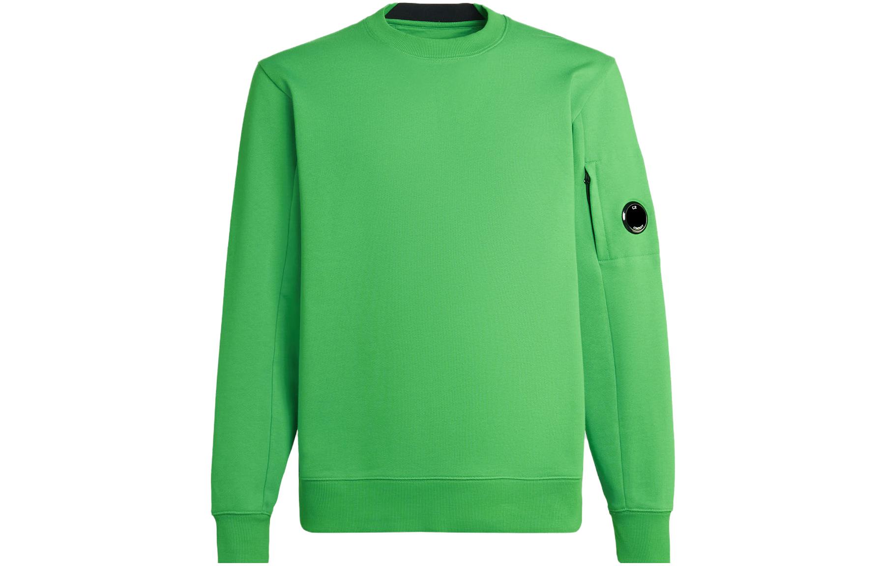C.P. Company FW23 Classic Green Lens Detail Crewneck Sweatshirt 15CMSS022A005086W617
