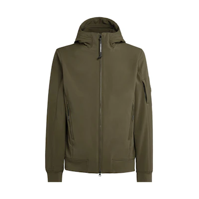 C.P. Company FW23 CP Shell-R Full-Zip Hooded Jacket Ivy Green 15CMOW003A006097A683