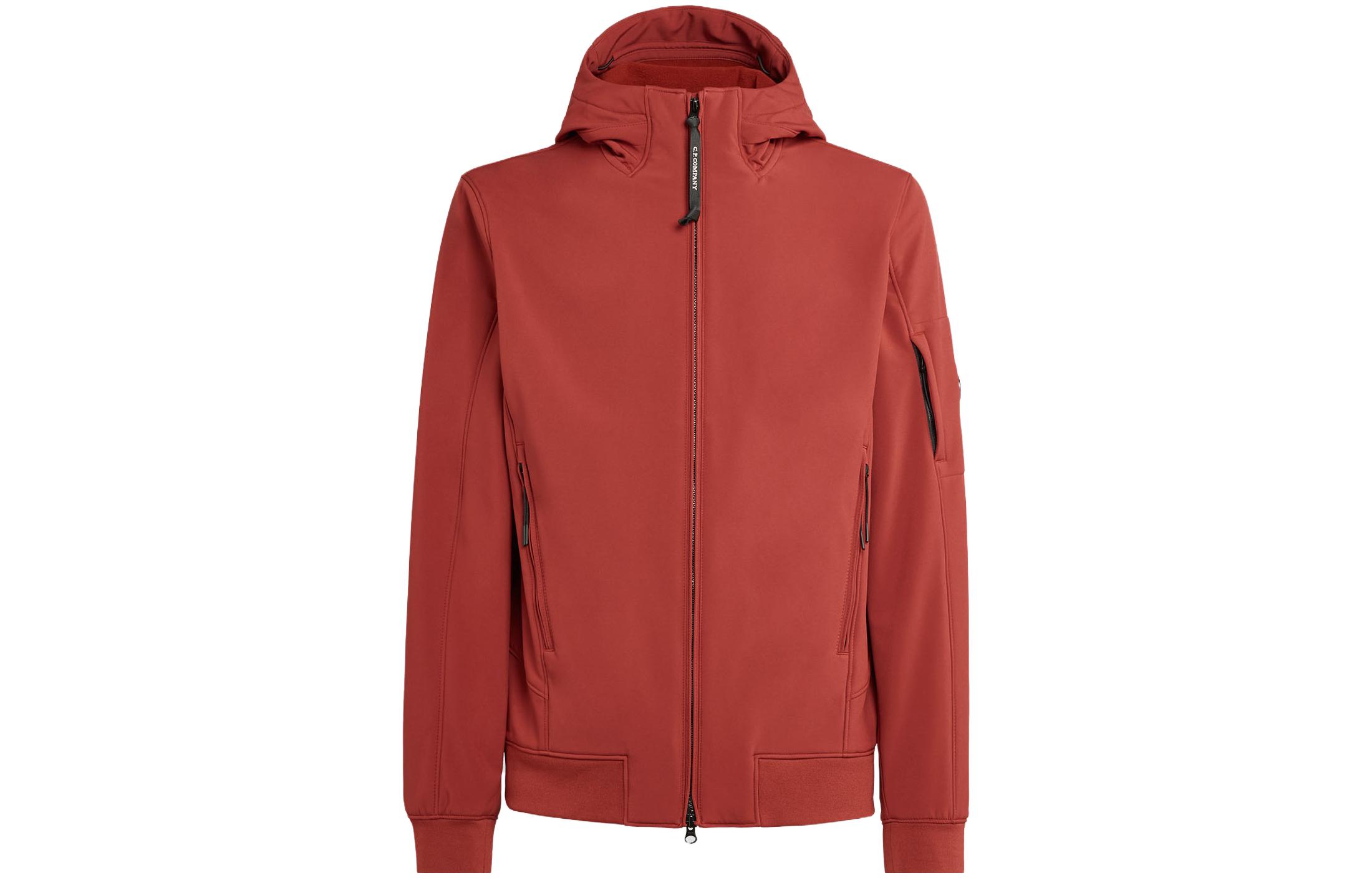 C.P. Company FW23 CP Shell-R Full-Zip Hooded Jacket Red 15CMOW003A006097A560