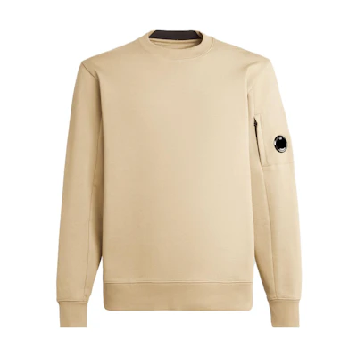 C.P. Company FW23 Crewneck Long Sleeve Sweatshirt Desert Yellow Men’s 15CMSS022A005086W317