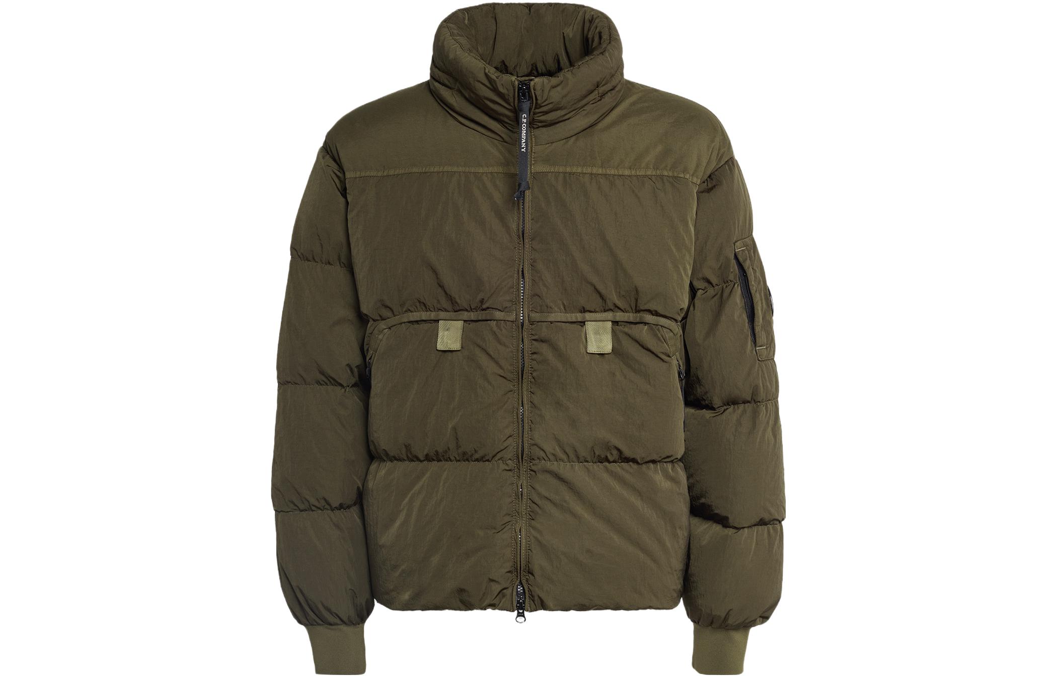 C.P. Company FW23 Eco-Chrome R Full-Zip Hidden Hood Jacket Ivy Green 15CMOW175A006369G683