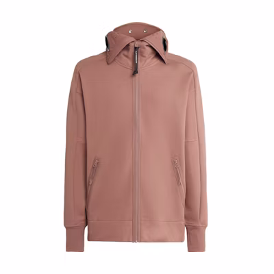 C.P. Company FW23 Full-Zip Goggle Hooded Sweatshirt Men’s Cedarwood Pink 15CMSS062A005086W476