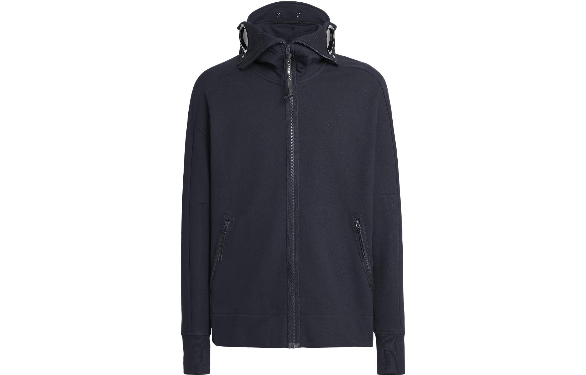 C.P. Company FW23 Full-Zip Goggle Hoodie Men’s Casual Blue 15CMSS062A005086W888