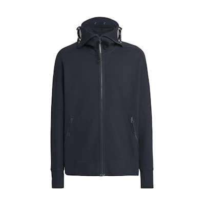 C.P. Company FW23 Full-Zip Goggle Hoodie Men’s Casual Blue 15CMSS062A005086W888