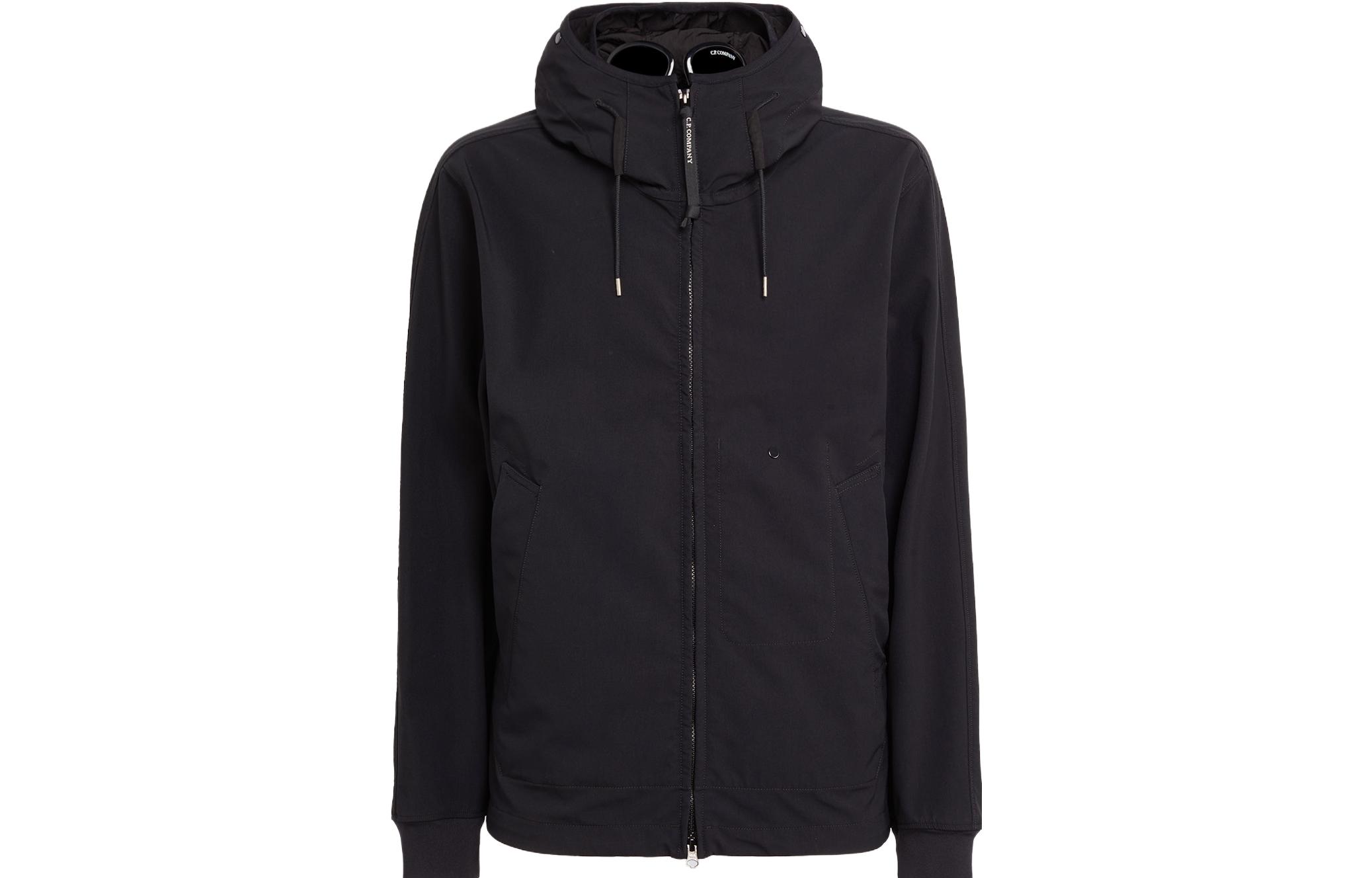 C.P. Company FW23 GD Shell Goggle Hooded Jacket Black Mens 15CMOW031A006364G999