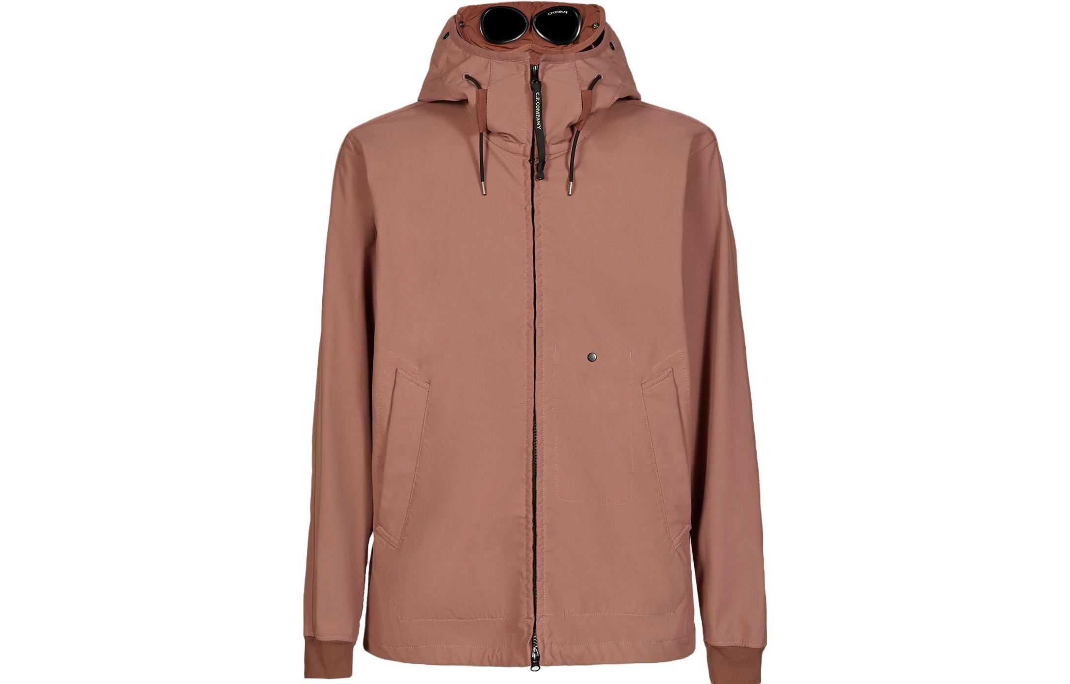 C.P. Company FW23 GD Shell Goggle Jacket Cedarwood Pink Mens 15CMOW031A006364G476
