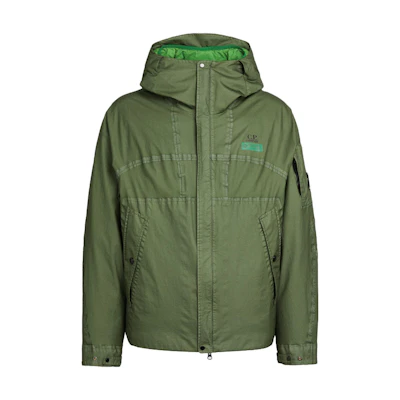 C.P. Company FW23 Gore G Full-Zip Detachable Hooded Jacket Green () 15CMOW104A006366G617