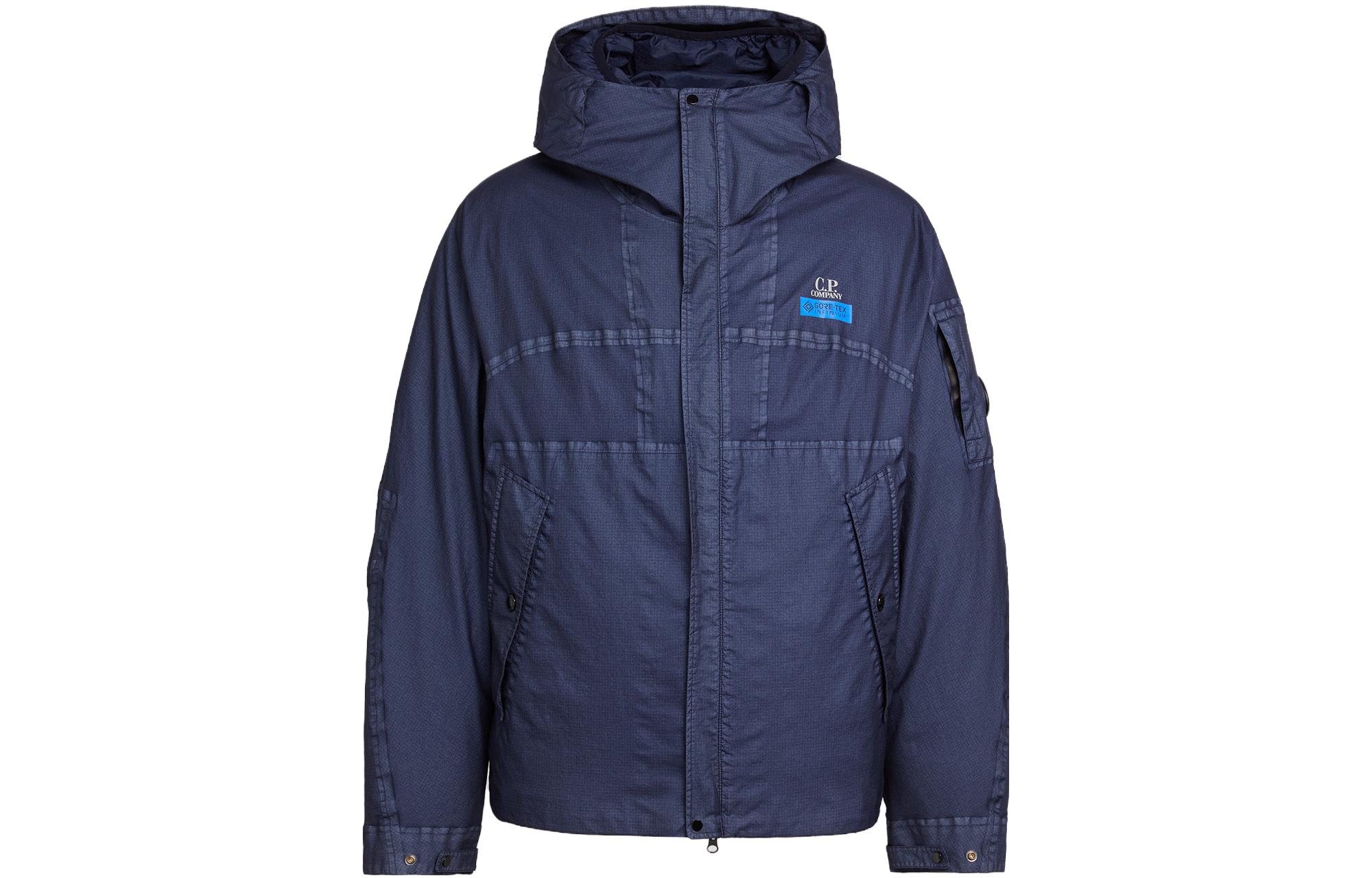 C.P. Company FW23 Gore G Full-Zip Detachable Hooded Jacket Men’s Blue. 15CMOW104A006366G880