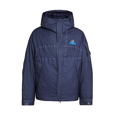 C.P. Company FW23 Gore G Full-Zip Detachable Hooded Jacket Men’s Blue. 15CMOW104A006366G880