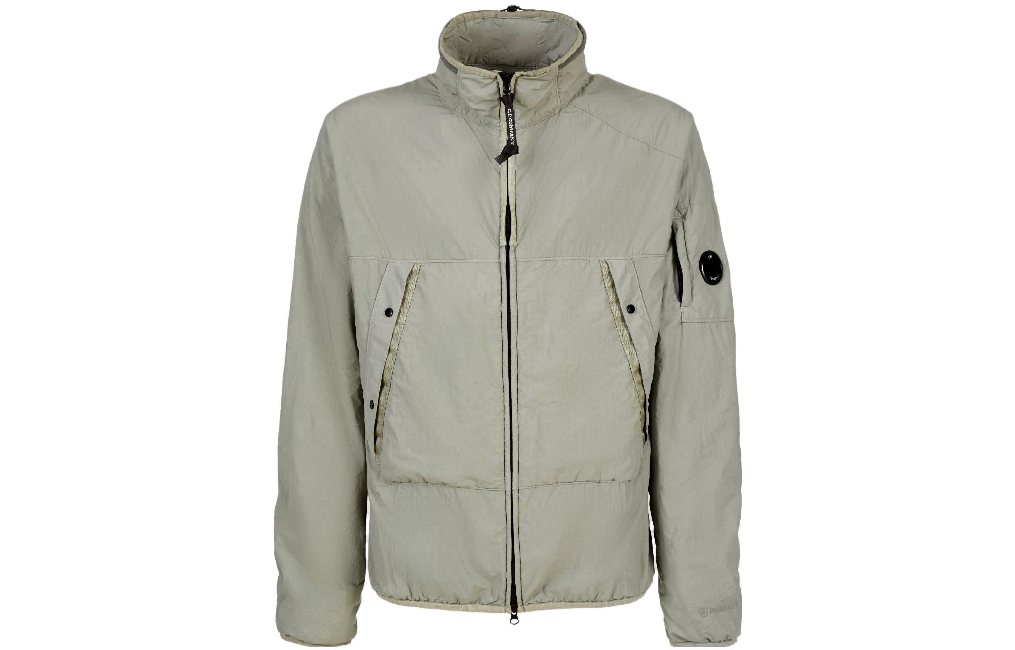 C.P. Company FW23 Lens Detail Short Collar Sage Silver Jacket Men 15CMOW110A006124G335