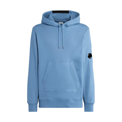 C.P. Company FW23 Lens Hoodie with Kangaroo Pocket in Blue 15CMSS023A005086W818