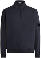 C.P. Company FW23 Light Fleece Half-Zip Sweatshirt Solid High-Neck Pullover Men 15CMSS035A002246G888 C.P. Company FW23 Light Fleece Half-Zip Sweatshirt Solid High-Neck Pullover Men 15CMSS035A002246G888