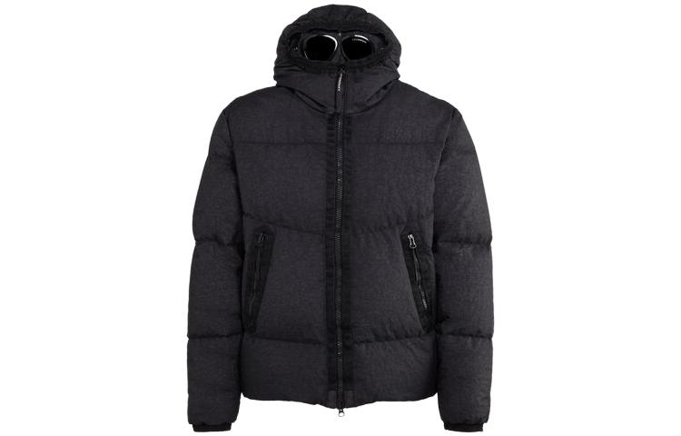 C.P. Company FW23 Mens Black Full-Zip Hoodie Jacket CMOW221A006022G999