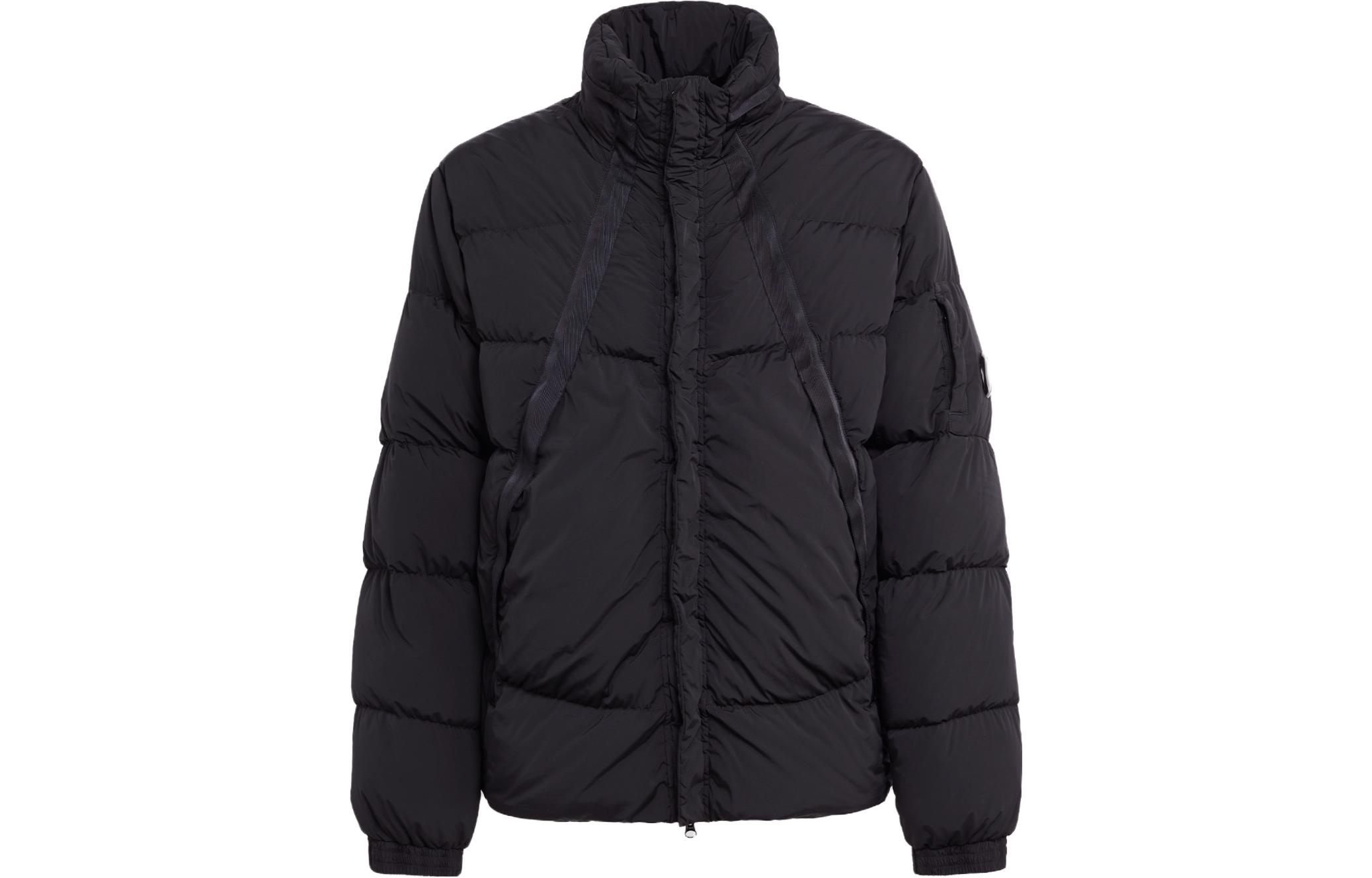 C.P. Company FW23 Nycra-R Lens Detail Adjustable Hem Hooded Jacket Black 15CMOW254A005864G999