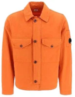 C.P. Company FW23 Orange Zip-Up Collared Jacket 14CMOS247A006354G-439 C.P. Company FW23 Orange Zip-Up Collared Jacket 14CMOS247A006354G-439