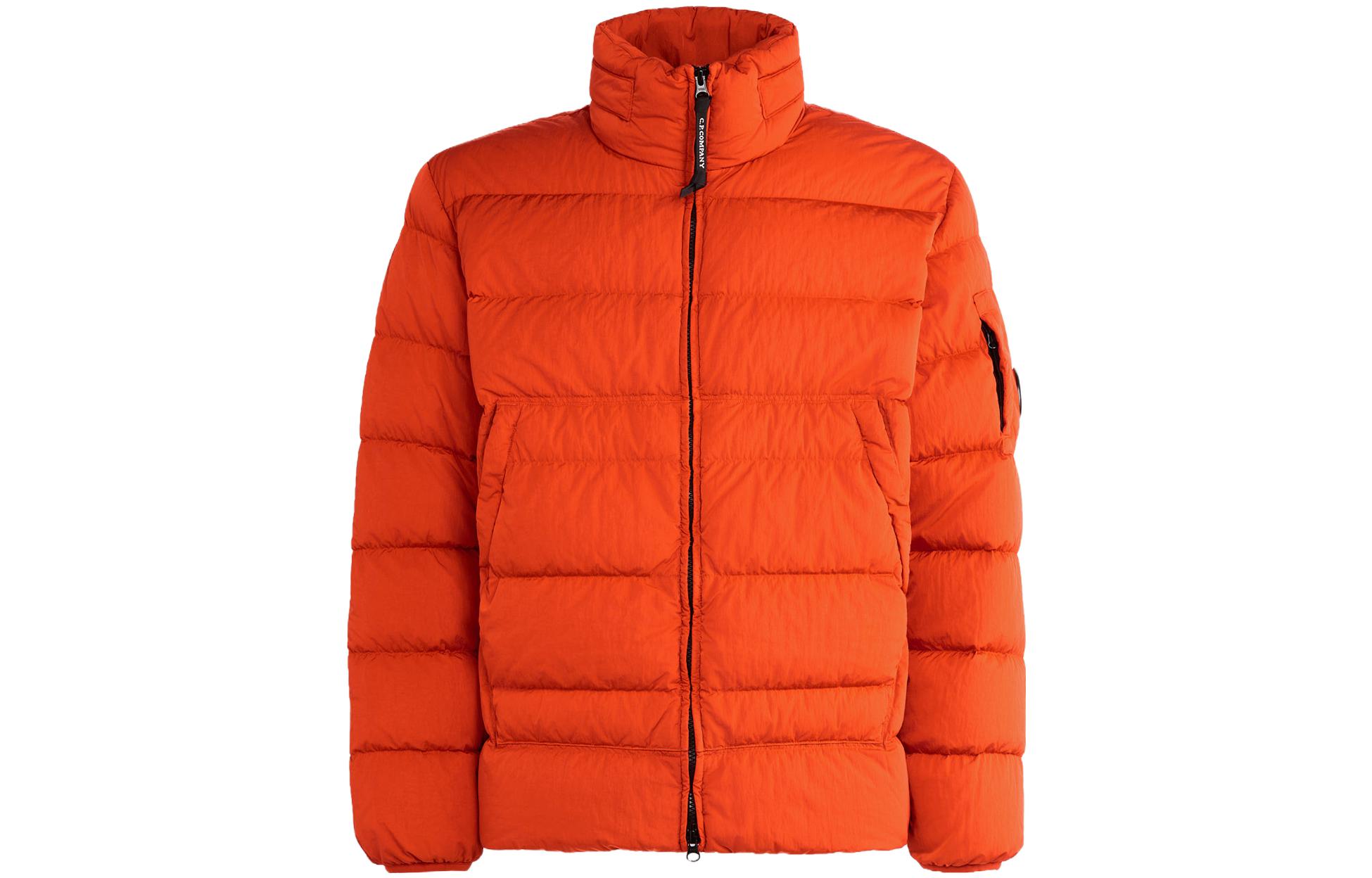 C.P. Company FW23 Orange Zip Up Long-Sleeve Jacket 15CMOW028A006369G547