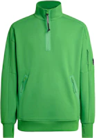 C.P. Company FW23 Ribbed Half-Zip Mock Neck Sweatshirt Classic Green - 15CMSS081A005086W617 C.P. Company FW23 Ribbed Half-Zip Mock Neck Sweatshirt Classic Green - 15CMSS081A005086W617