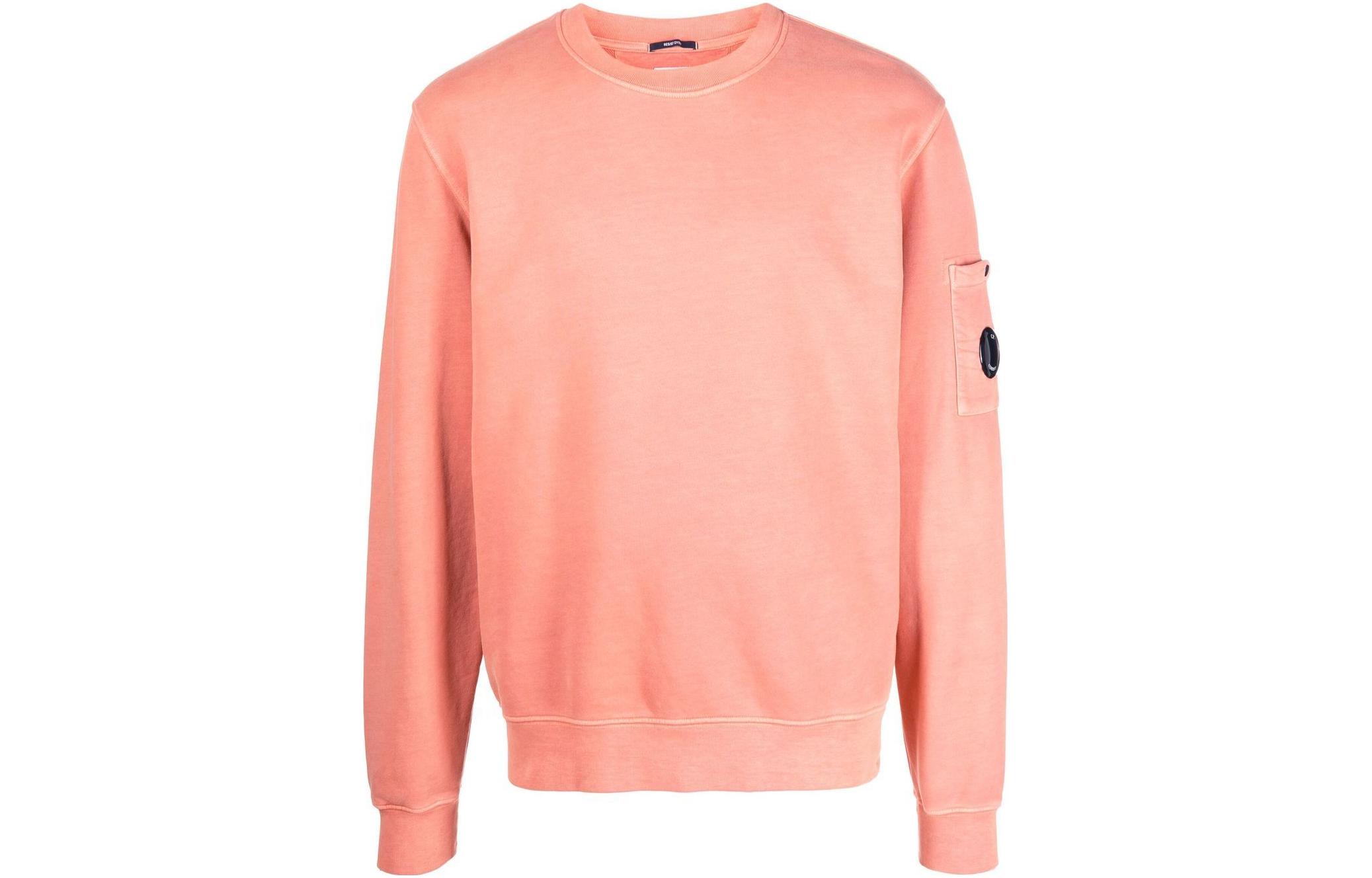 C.P. Company FW23 Solid Crewneck Pullover Sweatshirt Pink 15CMSS008A006372R476