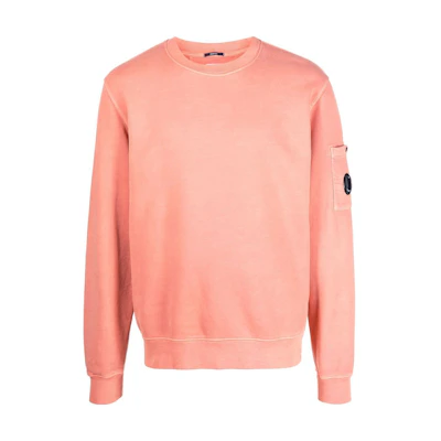 C.P. Company FW23 Solid Crewneck Pullover Sweatshirt Pink 15CMSS008A006372R476