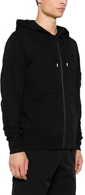 C.P. カンパニー FW24 ブラック フーデッド ジップアップ スウェットシャツ CMSS057A002246G999 Shop C.P. カンパニー FW24 ブラック フーデッド ジップアップ スウェットシャツ CMSS057A002246G999