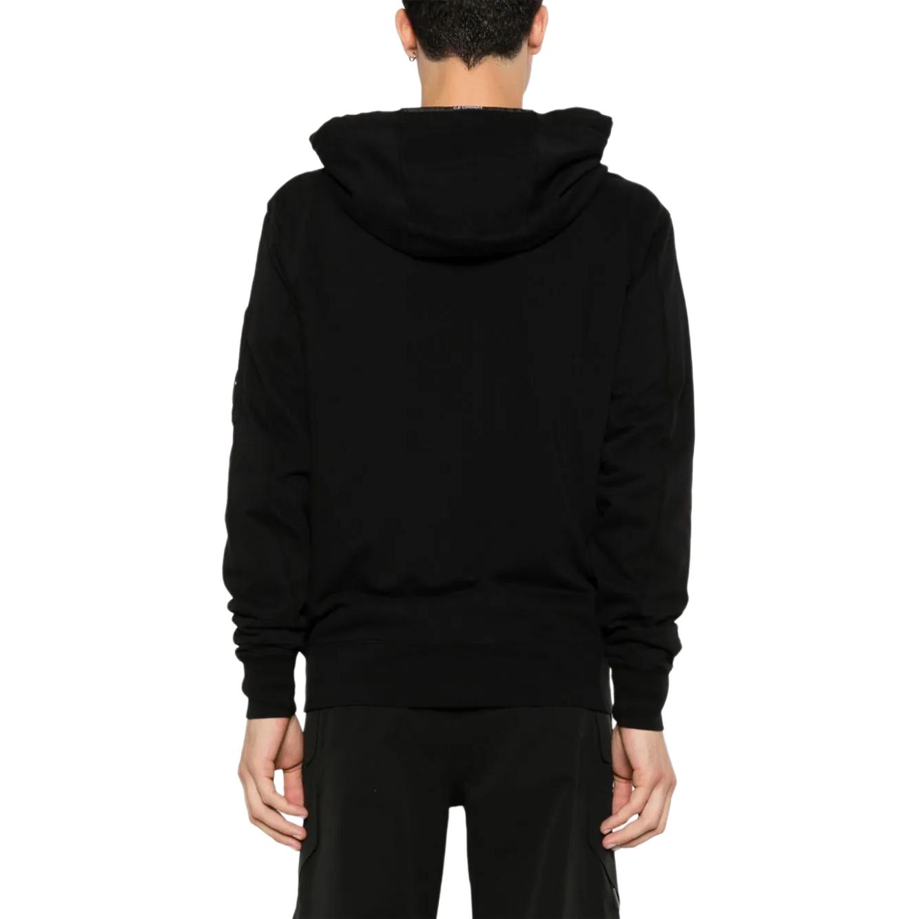 Purchase C.P. カンパニー FW24 ブラック フーデッド ジップアップ スウェットシャツ CMSS057A002246G999