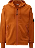C.P. Company FW24 Zip Hoodie with Lens Detail in Mumbai Brown. CMSS025A005086W438 C.P. Company FW24 Zip Hoodie with Lens Detail in Mumbai Brown. CMSS025A005086W438