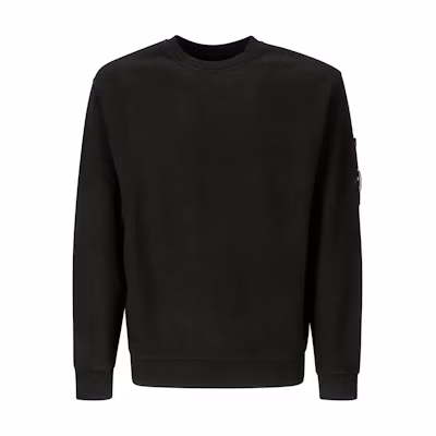 C.P. Company FW24 Black Lens Detail Crewneck Sweatshirt Long Sleeve CMSS060A006372G999