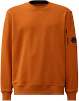 C.P. Company FW24 Crewneck Lens Detail Sweatshirt Mens Mumbai Brown CMSS023A005086W438 C.P. Company FW24 Crewneck Lens Detail Sweatshirt Mens Mumbai Brown CMSS023A005086W438