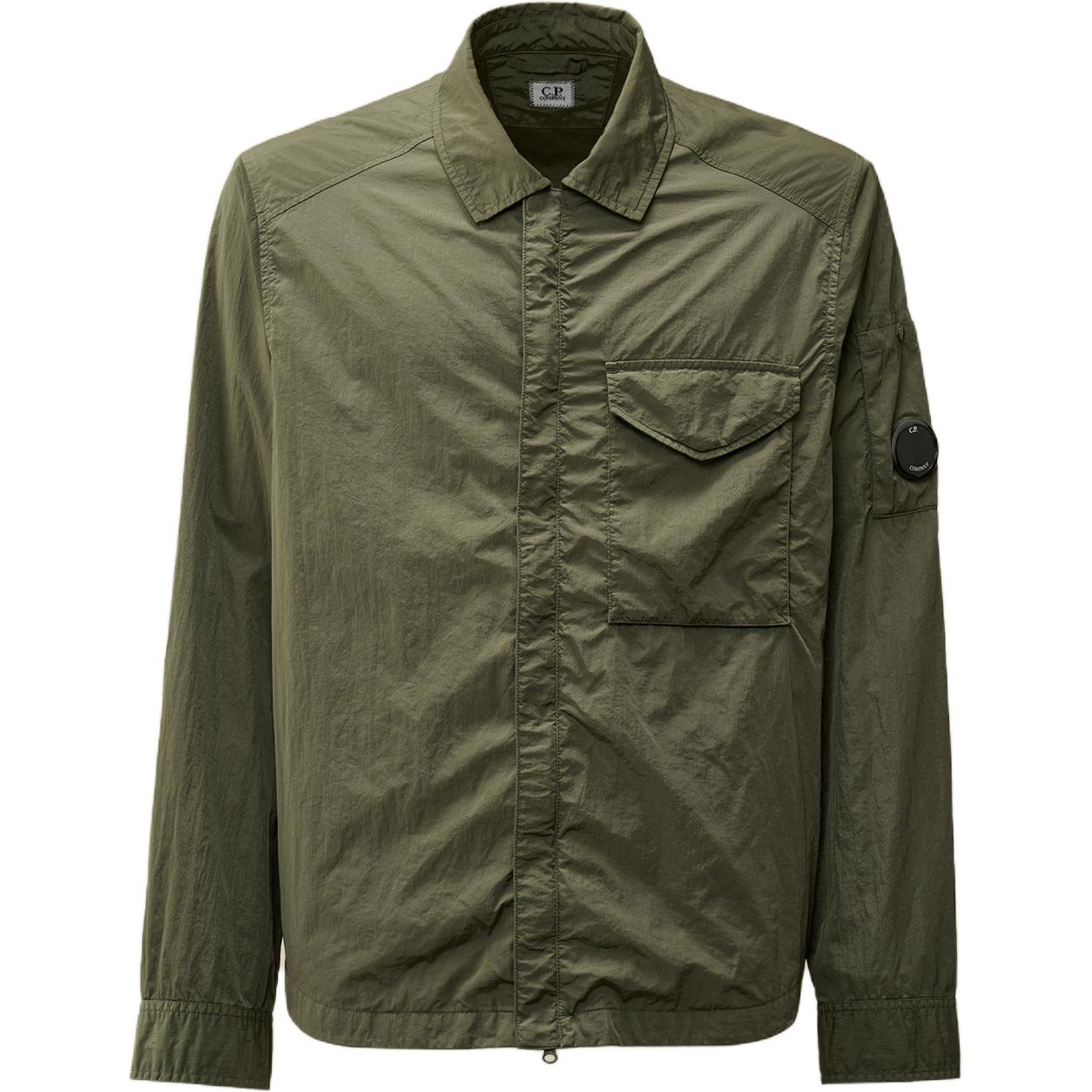 C.P. Company FW24 Dual-Zip Lens Detail Jacket Green CMOS095A005904G674