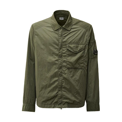 C.P. Company FW24 Dual-Zip Lens Detail Jacket Green CMOS095A005904G674