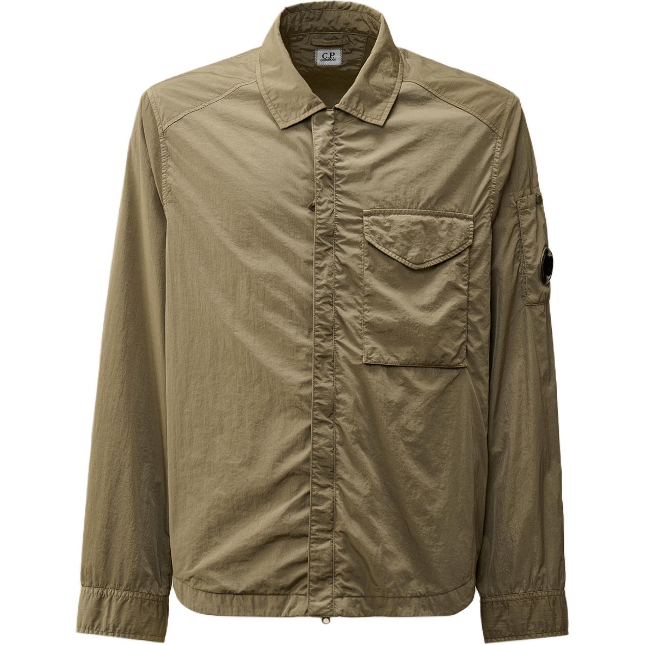 C.P. Company FW24 Dual-Zip Lens Detail Jacket Walnut Brown CMOS095A005904G359