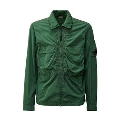 C.P. Company FW24 Duck Green Relaxed Fit Full-Zip Long Sleeve Jacket Men CMOS013A005904G649